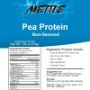 pea protein label protein isolate supplement facts
